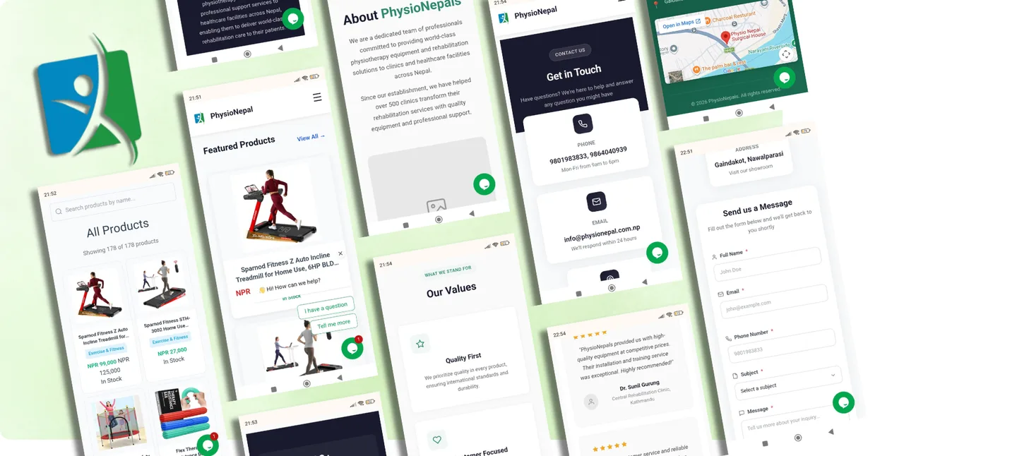 Physio Nepal & Surgical House - project by Getintoto Software